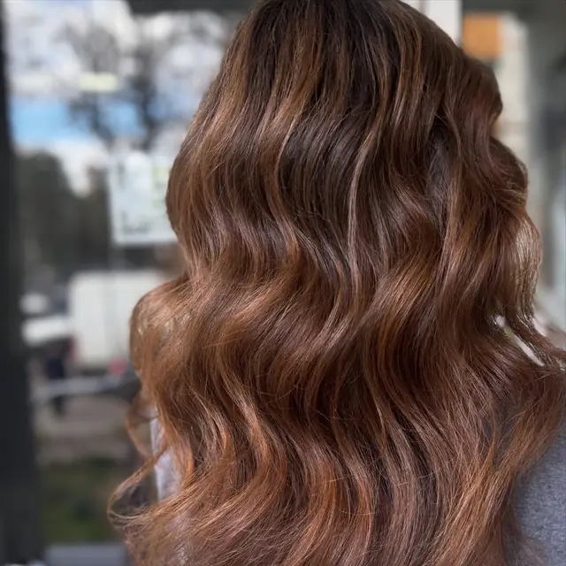 Balayage cald, caramel și ciocolată