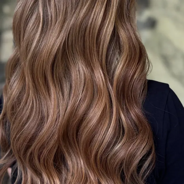 Balayage cald, caramel și ciocolată
