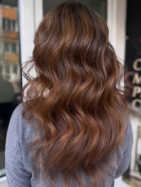 Balayage cald, caramel și ciocolată