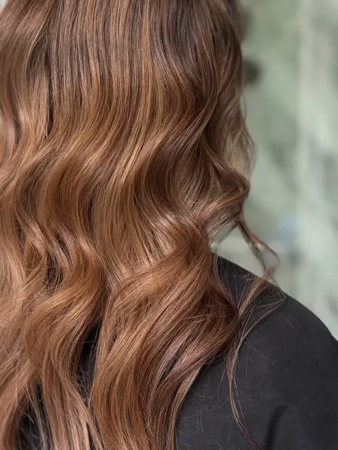 Balayage cald, caramel și ciocolată