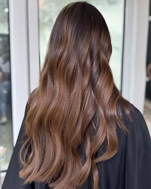 Balayage cald, caramel și ciocolată