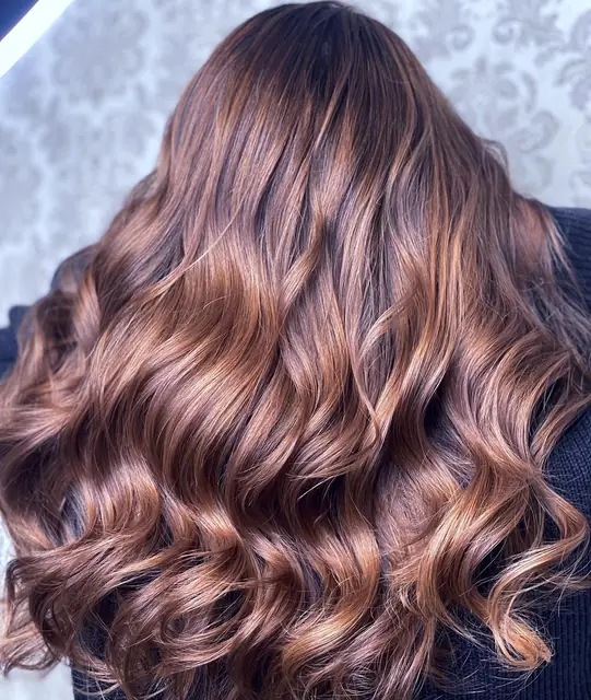 Balayage cald, caramel și ciocolată